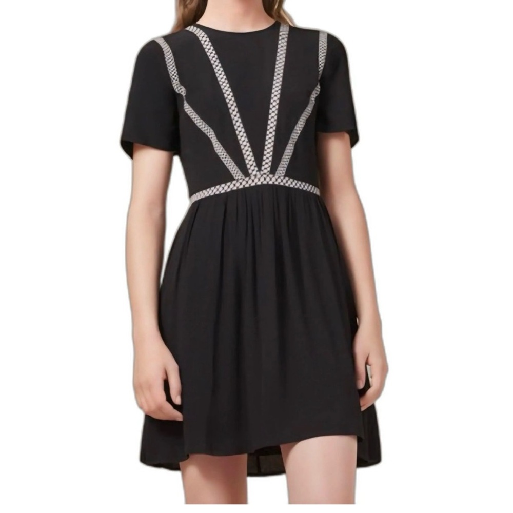 Maje black and white dress